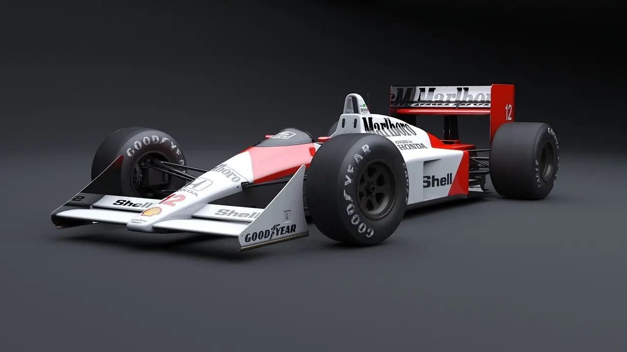 Formel 1-racerbil på banen